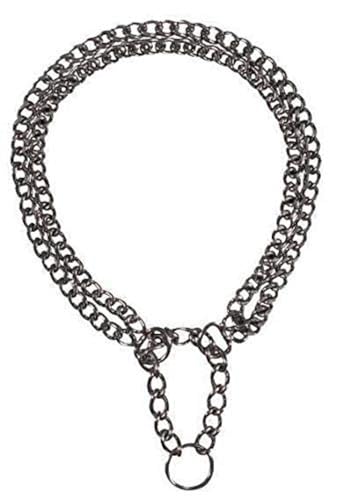 TRIXIE Zug-Stopp-Kettenhalsband Größe L–XL: Halsumfang 60 cm/2,5 mm in silber - stabiles Kettenhalsband 2-reihig für große bis sehr große Hunde, verchromt, leicht zu reinigen, 2246 von TRIXIE