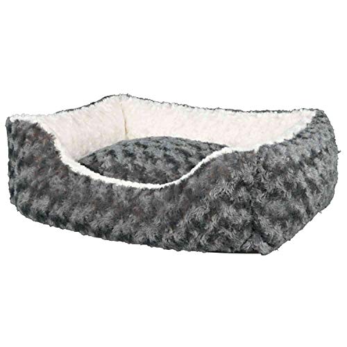 TRIXIE Kuschelbett Kaline 65 x 50 cm grau/creme von TRIXIE