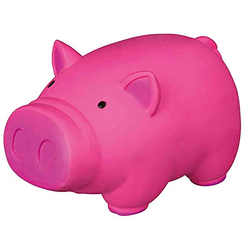 Trixie Latex Schwein mit Tiergeräuschen, 11 cm, 4 Stück von TRIXIE