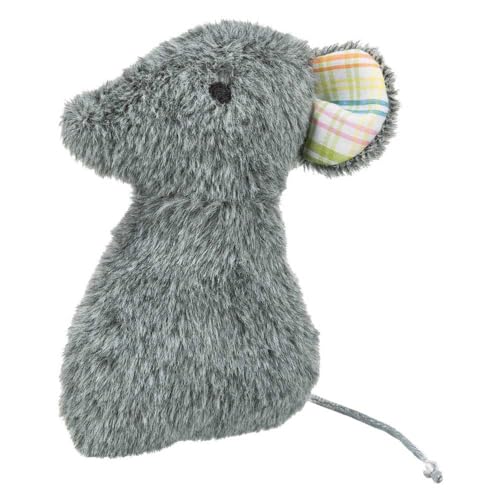 Trixie Mouse, Plüschmaus, Katzenspielzeug mit Baldrian, 12 cm, Maus, Bälle von TRIXIE