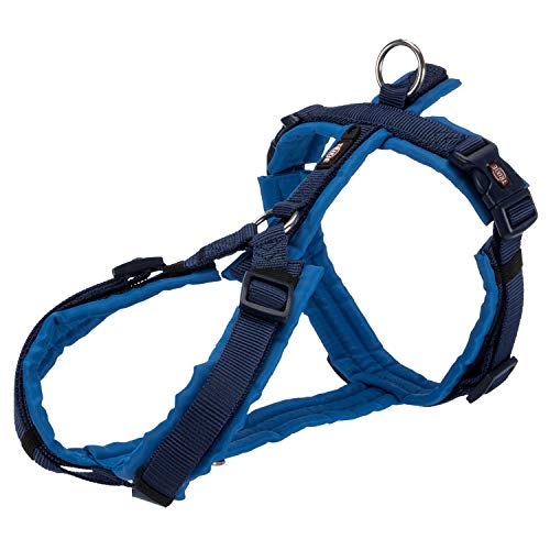 Trixie NEU Premium Trekking Geschirr, M-L: 62-74cm/25mm, Indigo/Kobaltblau, Hund von TRIXIE