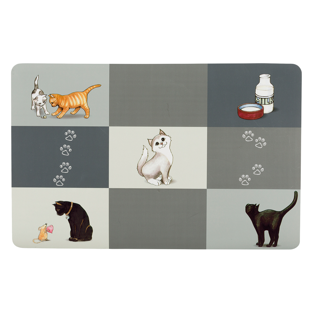 Trixie Patchwork Cat Napfunterlage - L 44 x B 28 cm Trixie Patchwork Cat Napfunterlage - L 44 x B 28 cm von TRIXIE