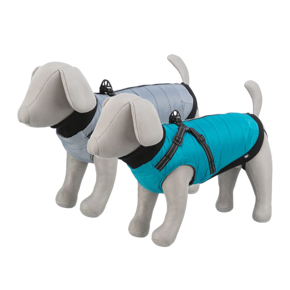 Trixie Pontis Hundemantel mit Geschirr - Aqua - 24 cm von TRIXIE