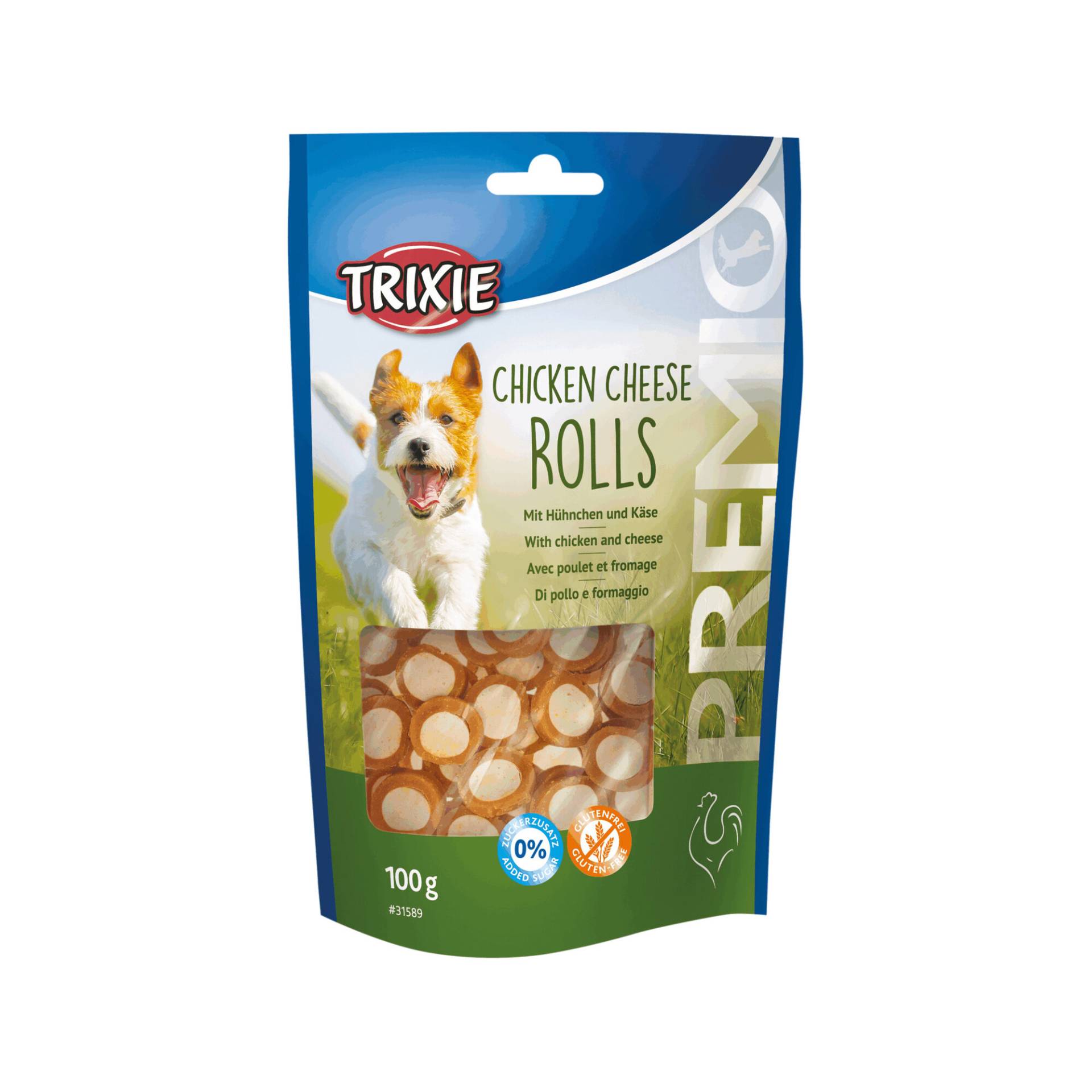 Trixie Premio Chicken Cheese Rolls - 100 g von TRIXIE