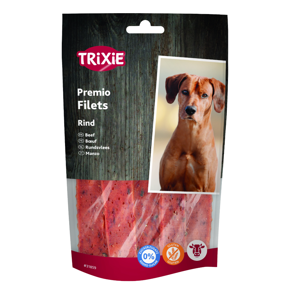 Trixie Premio Filets - Sparpaket: 3 x 80 g Rind von TRIXIE