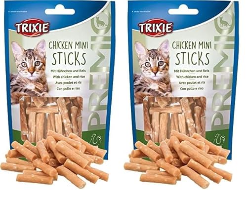 Trixie Premio Mini Sticks, Hühnchen/Reis 50g (Packung mit 2) von TRIXIE