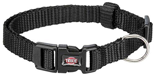 Trixie Premium Halsband, XS–S: 22–35 cm/10 mm, schwarz, 4011905201412 von TRIXIE