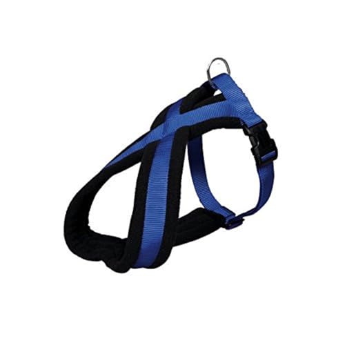 TRIXIE Premium Touren-Geschirr Größe L: Brustumfang 60–100 cm/25 mm in royalblau - sportliches Hundegeschirr mit angenehmer Vliespolsterung, stufenlos verstellbar für große Hunde, 204102 von TRIXIE