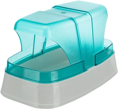 Trixie Sable de Bain pour hamster et souris, 17 x 10 x 10 cm, Blanc/turquoise von TRIXIE