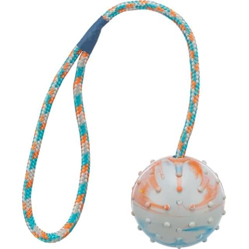 Trixie TX-3454 1 Ball am Seil, Naturgummi von TRIXIE