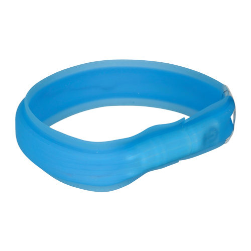 Trixie USB-Flash-Leuchtband - Blau - L / XL- 70 cm / 30 mm von TRIXIE