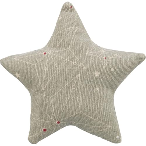 TRIXIE Weihnachtsspielkissen Stern mit Katzenminze, Baumwolle, Beige von TRIXIE