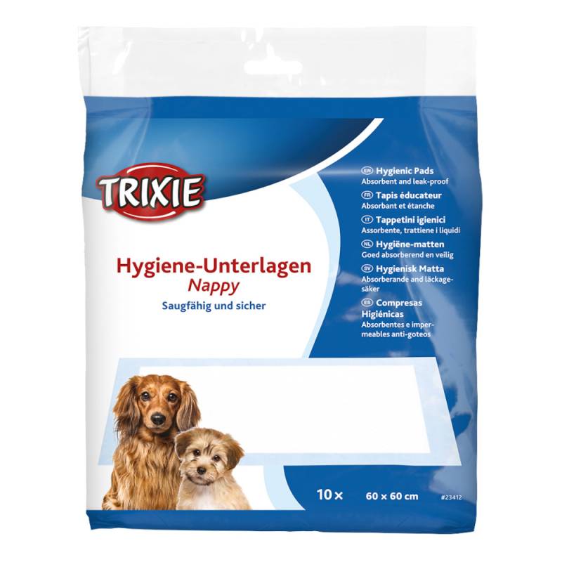 Trixie Welpen-Unterlagen - Nappy-Stubenrein - L 60 x B 60 cm, 10 Stück von TRIXIE