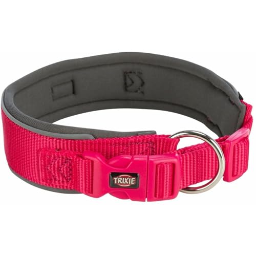 Trixie Premium hundehalsband extra breit Fuchsia/Graphitgrau von TRIXIE