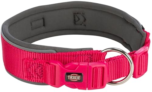 Trixie Premium hundehalsband extra breit Fuchsia/Graphitgrau von TRIXIE