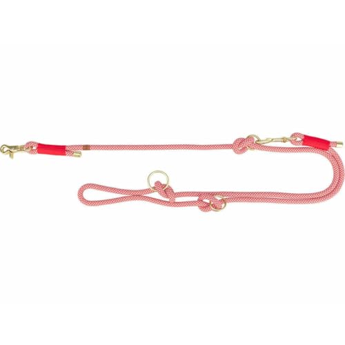 Trixie Soft Rope hundeleine verstellbar rot/Creme von TRIXIE