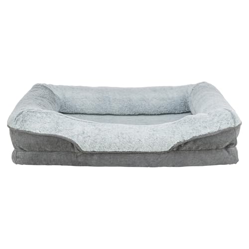 Trixie vital hundebett lino eckig grau/hellgrau 90x65 cm von TRIXIE