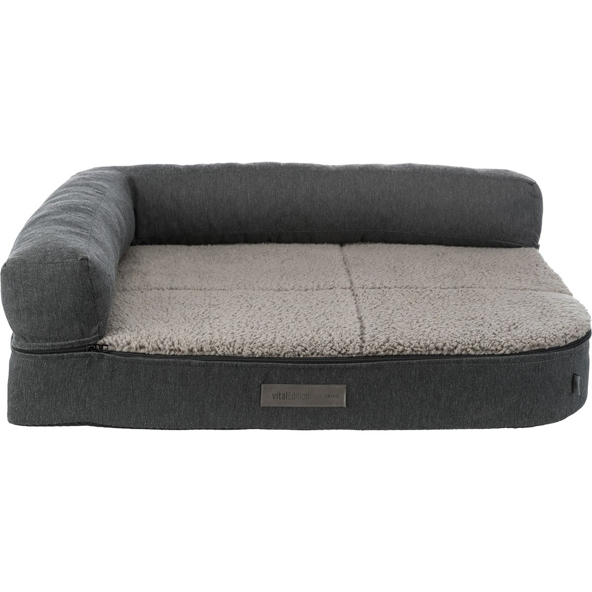 Vital Sofa Bendson, eckig, dunkelgrau/hellgrau 100x80cm von TRIXIE