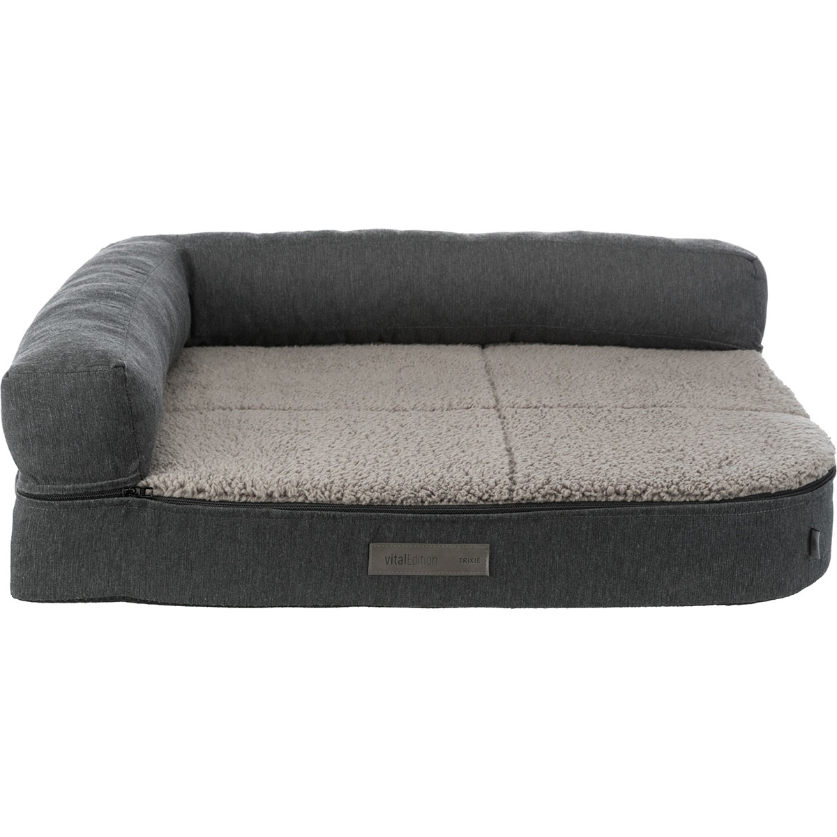 Vital Sofa Bendson, eckig, dunkelgrau/hellgrau 80x60cm von TRIXIE