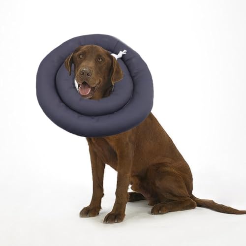 Verstellbarer Hundekegel, weiche Hundekegel-Alternative nach Operationen, schützende Genesung, wasserdichte Halsbänder, Hundeerholung von TROGN