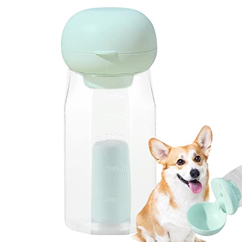 Hundewasserflasche - 600 ml Wassernapfspender für Hunde - 2-in-1-Welpenwasserspender mit Müllbeutelhalter für Spaziergänge im Freien und auf Reisen Tayste von TROONZ