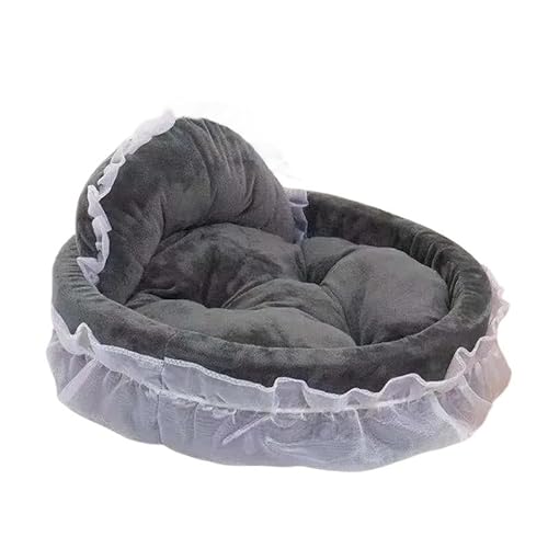 Hundebett mit Bezug, Höhle, Hundeversteck, Hundeschlafplatz, Hundehöhlenbett, Anti-Angst, rutschfest, waschbar, winddicht, warm, weich, ideal for Welpen und mittelgroße Hunde, Haustierbett, Hundebetth von TRgqify-KM