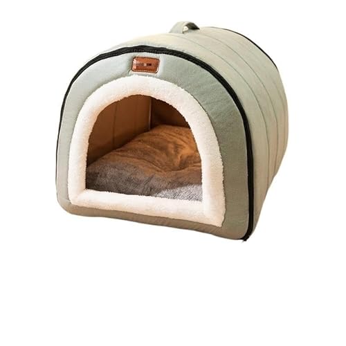 Hundebett mit Bezug, Höhle, Hundeversteck, Hundeschlafplatz, Hundehöhlenbett, Anti-Angst, rutschfest, waschbar, winddicht, warm, weich, ideal for Welpen und mittelgroße Hunde, Haustierbett, Hundebetth von TRgqify-KM