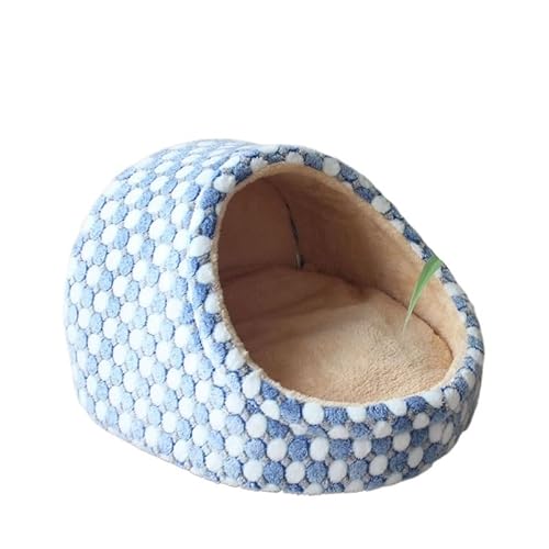 Hundebett mit Bezug, Höhle, Hundeversteck, Hundeschlafplatz, Hundehöhlenbett, Anti-Angst, rutschfest, waschbar, winddicht, warm, weich, ideal for Welpen und mittelgroße Hunde, Haustierbett, Hundebetth von TRgqify-KM