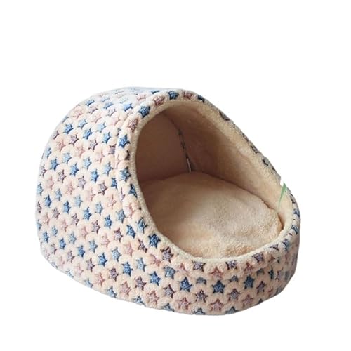 Hundebett mit Bezug, Höhle, Hundeversteck, Hundeschlafplatz, Hundehöhlenbett, Anti-Angst, rutschfest, waschbar, winddicht, warm, weich, ideal for Welpen und mittelgroße Hunde, Haustierbett, Hundebetth von TRgqify-KM