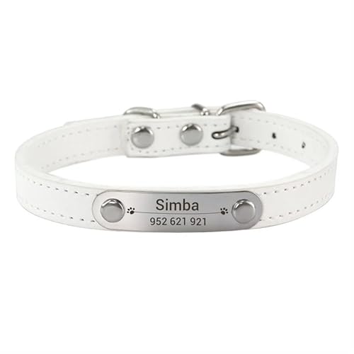 Personalisiertes Welpenhalsband aus Nylon, strapazierfähiges Haustierhalsband for kleine Hunde. Großes Hundehalsband, verstellbares und bequemes Design, geeignet for das Training und den täglichen Geb von TRgqify-KM