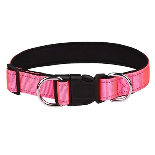 Personalisiertes Welpenhalsband aus Nylon, strapazierfähiges Haustierhalsband for kleine Hunde. Großes Hundehalsband, verstellbares und bequemes Design, geeignet for das Training und den täglichen Geb von TRgqify-KM