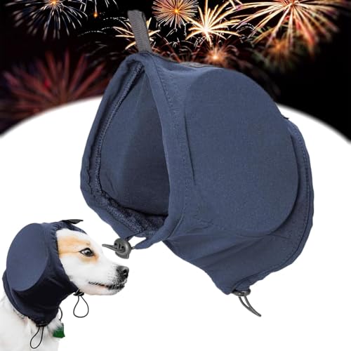 Schalldämmende Ohrenschützer Für Hunde - Idealer Schutz Vor Lärm Über Silvester, Feuerwerk & Laute Umgebungen – Komfortable Kopfhörer Für Hunde Gegen Geräuschstress(Blau,L) von TS TAC-SKY