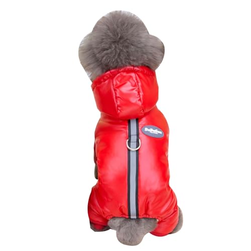 TSBB Dog Cat Jackets with Traction Loop Waterproof Coat Pet Kitten Winter Warm Clothes Apparel for Small Medium Large Dog Cat von TSBB