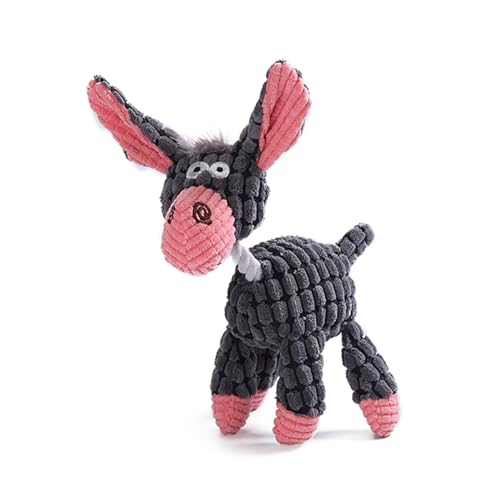 TSBB Dog Chewing Toy for Aggressive Chewer Pet Plush Toy Donkey Puppy Soft Teething Toy Lovely Dogs Squeaky Toy Pet Supplies von TSBB