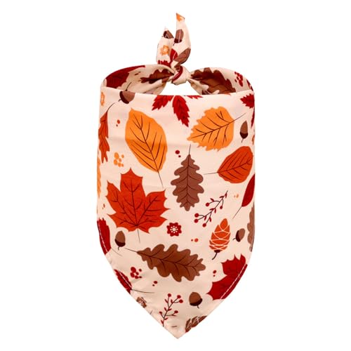 TSBB Pet Saliva Towel Supplies Decoration Thanksgiving Pattern Triangle Towel Dog Scarf Pet Neckerchief Scarf Harvest Bibs von TSBB