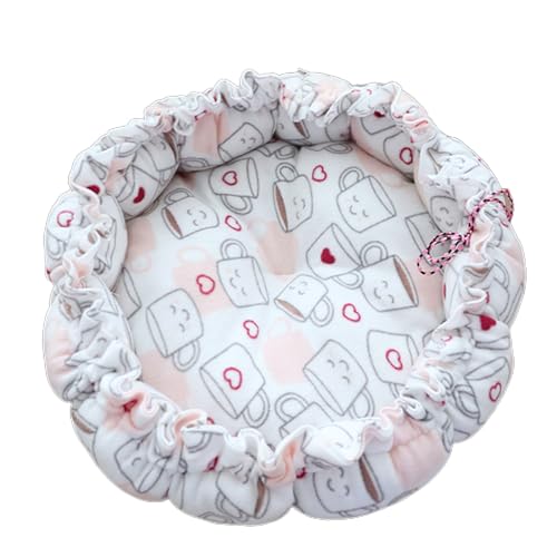 TSBB Round Cat Bed Deep Sleeping Bed Dog Cat Winter House Drawstring Design Pet Mat for Kitten Puppy Sleeping Supplies von TSBB