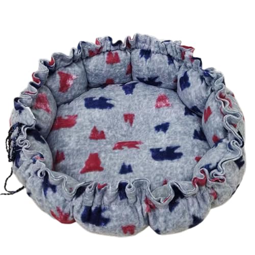 TSBB Round Cat Bed Deep Sleeping Bed Dog Cat Winter House Drawstring Design Pet Mat for Kitten Puppy Sleeping Supplies von TSBB