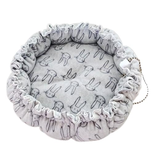 TSBB Round Cat Bed Deep Sleeping Bed Dog Cat Winter House Drawstring Design Pet Mat for Kitten Puppy Sleeping Supplies von TSBB