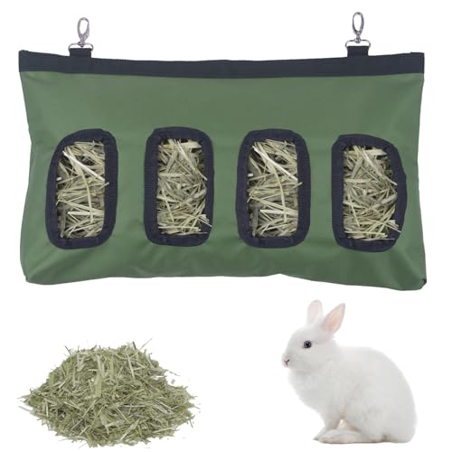 Kaninchen-Heu-Futterstation, Kaninchen-Heu-Futterstation, Meerschweinchen-Heu-Futterstation, Kaninchen-Heu-Tasche, Meerschweinchen-Heu-Futterstation, 45,7 x 27,9 cm, Futterspender für kleine Tiere, von TSGYRT