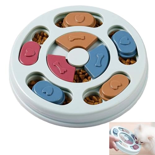 TSKDKIT Hunde Puzzle Spielzeug Feeder Hundespielzeug Intelligenz Dog Puzzle Education Toys Hunde Spielzeug mit Rutschfesten, Slow Feeder Puzzle Bowl für Welpen Haustier von TSKDKIT