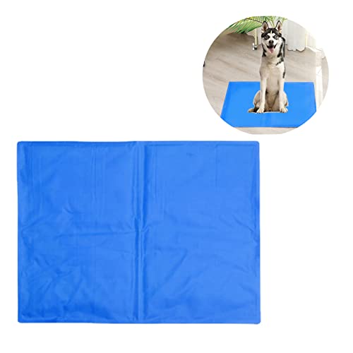 TSQZE Haustier Kühlmatte Haustier Eismatte Selbstkühlende Matte, Abkühlung Sommerr, Ungiftiges Gel Kühldecke Für Kisten, Hundehütten Betten (L65*50CM) von TSQZE