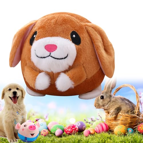 Active Moving Pet Plush Toy for Dogs, Interactive Dog Toys Talking Moving Dog Ball Toy,Moving Dog Toy,Active Rolling Ball for Dogs (G) von TTEDMO