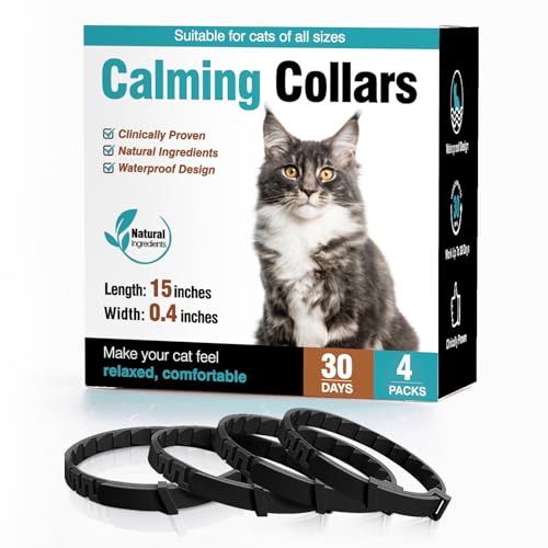 Pheromon Beruhigendes Halsband, Stress- und Angstlinderung, hält 30 Tage, beruhigendes Halsband für Katzen, verstellbar, beruhigend, beruhigendes Halsband für Kätzchen, Kätzchen, beruhigendes von TTLXRL