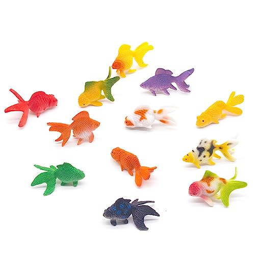 TTTLLNN 12 x Ornament-Miniatur-Figuren, Tiere, Aquarien, Landschaft, Fisch-Dekorationen von TTTLLNN