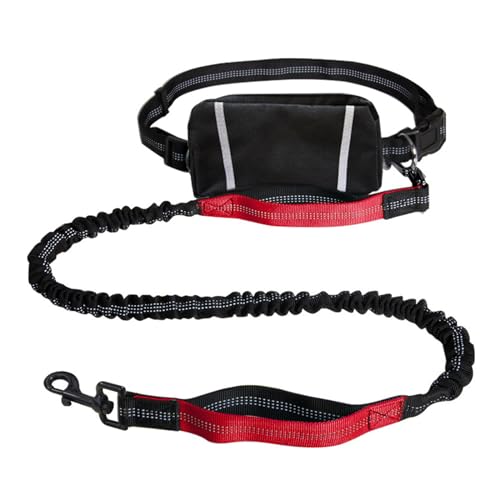 TTTLLNN Multifunktionale Hund Wandern Hüfttasche+Lange Leine Set zum Laufen Joggen reflektierende Sport Taille Pack von TTTLLNN