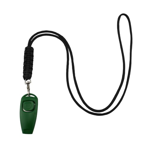 TTTLLNN Profi Hundepfeifen mit Clicker Gerät Praktische Hundetraining Pfeifen mit Umhängeband für Outdoor Indoor von TTTLLNN