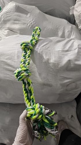 TUAHOO Hund Outdoor Hanging Bungee Spielzeug, Interaktives Zerrspielzeug für Kleine Mittlere Große Hunde zum Tauziehen, Ziehübung & Solo-Spielen, Beißtraining, Baumzerr-Hundeseilspielzeug mit 2 TUAHOO Hund Outdoor Hanging Bungee Spielzeug, Interaktives Zerrspielzeug für Kleine Mittlere Große Hunde zum Tauziehen, Ziehübung & Solo-Spielen, Beißtraining, Baumzerr-Hundeseilspielzeug mit 2 von TUAHOO