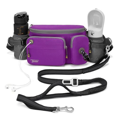 TUDEQU Hand Free Dog Leash with Waist Pack von TUDEQU