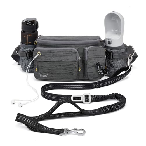 TUDEQU Hand Free Dog Leash with Waist Pack von TUDEQU