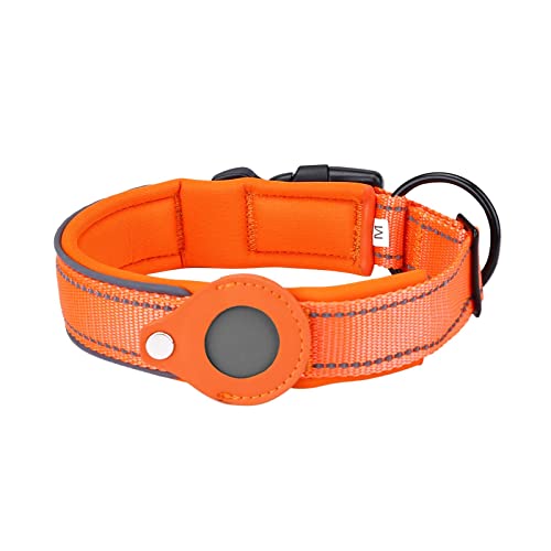 Airtag Tracking Cover für Hundepositionierungs-Trainingshalsband Nylon-Haustierhalsband Breite Halsbänder von TUDUZ